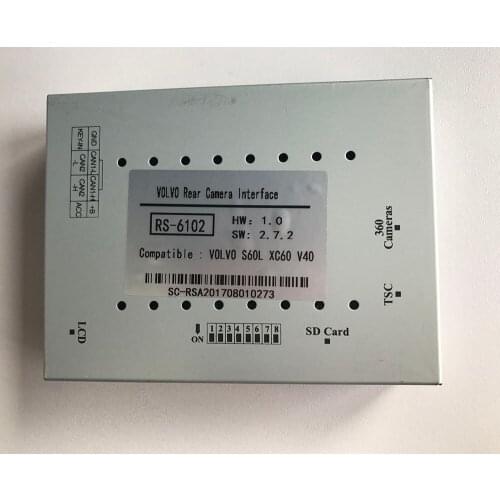 Car Rear View Camera Video Interface For 2015 Volvo S60 AWD With Front & Rear Park Sensors