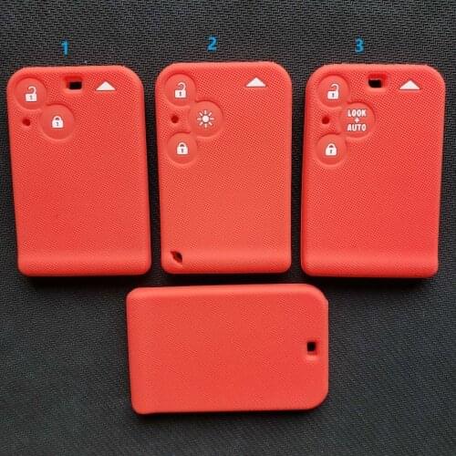 Car Remote Smart Card Key Silicone Case For Renault Laguna Espace 2 3 Button Remote Card Protective Holder Accessory