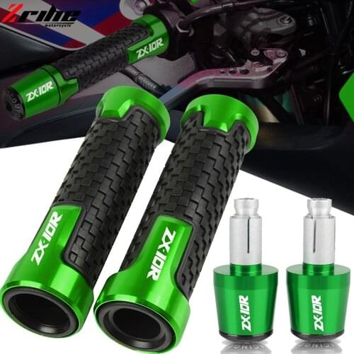 For Kawasaki ZX10R 2000 2001 2002 2003 2004 2005 2006 2007-2019 Motorcycle CNC Anti-Slip Handlebar Hand Grip Handle Bar Grip End