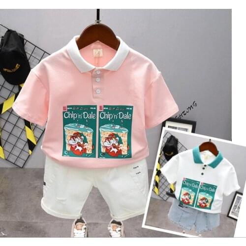 Boys Clothes Set Short Sleeve T-Shirt +Pants Summer Kids Boy Sports Suit Children Clothing Outfits 2-7Years
