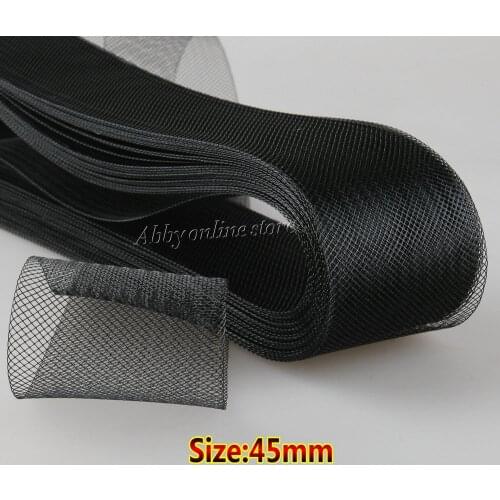 1.8'' (4.5cm) Wide Soft Crin Flexible Sinamay ribbon fascinator and craft 100yard 39# colors available