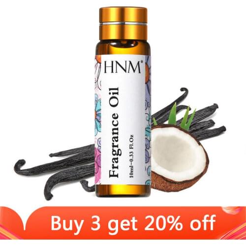 HNM Coconut&Vanilla Fragrance Oil 10ML Diffuser Aroma Essential Oil For Perfume Soap Black Opium Jadore White Musk Magnolia