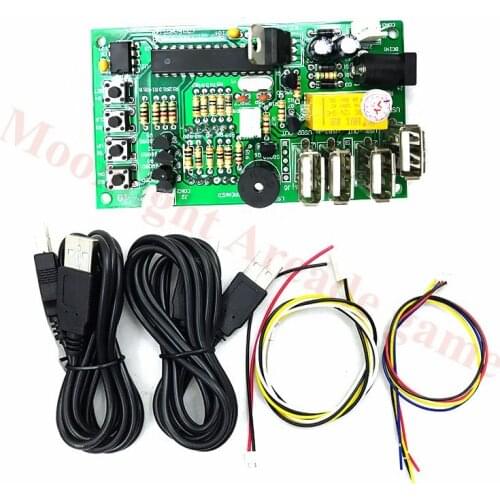 JY-18A coin operated USB time control Timer Board Power Supply for coin acceptor selector device, USB devices