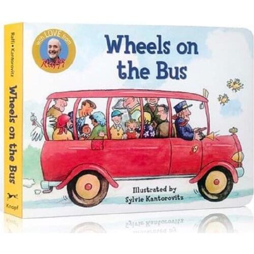 Raffi Songs to Read The wheels on the bus Board Book English Picture story books to help your child grow as a reader