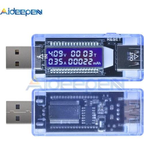 Mini USB Tester DC Digital Ammeter Voltmeter Meter LCD Display Current Voltage Detector Power Bank Charger indicator Amperimetro