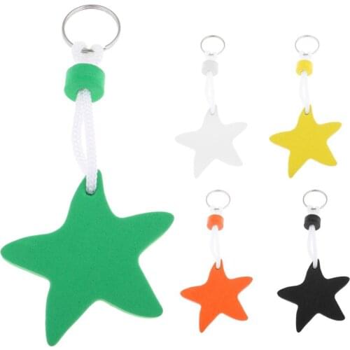Floating Key Ring Buoyant Float Key Chain Keyring Boat Kayaking - Star Shape