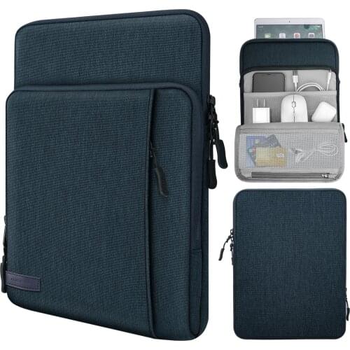 9-11 Inch Tablet Sleeve Bag Carrying Case with Storage Pockets For Samsung Galaxy Tab S6 Lite,Galaxy Tab S7,iPad Pro 11/iPad 9.7