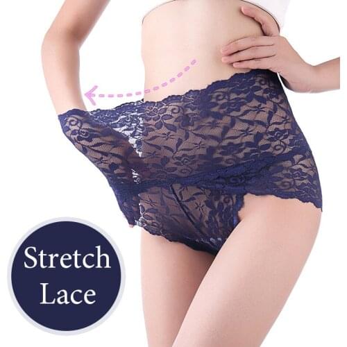 High Rise Panties Women Underpants XXL Pink Panties Female Transparent Lagerie Cotton Cortch Sexy Lingerie Plus Size Underwear