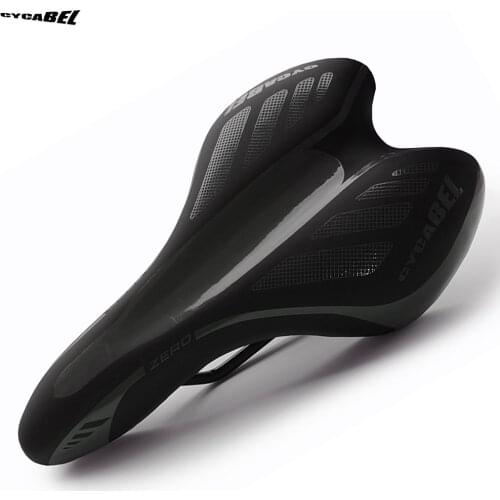 CYCABEL Road Bicycle Saddle Soft Comfortable MTB Bike Seat Cushion Pad Cycle Seat Ultralight Mountain Cycling Saddle Black/Grey