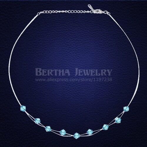 High Quality Choker Necklace Crystal From Swarovski Chain Beads Necklaces Girls Birthday Gift Fashion Jewelry Accessories