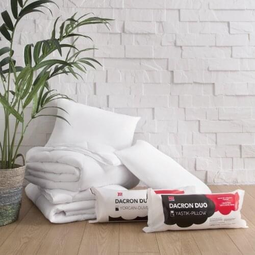 Yataş Beddıng Dacron 3 PCS Polyester Queen 195x215cm comforter+2 pillows set