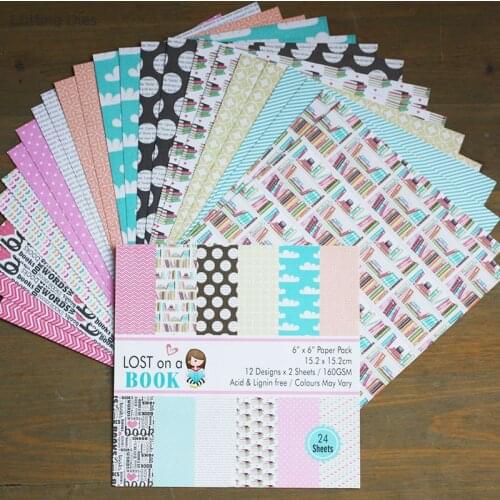 12Sheets Vintage School Book Scrapbooking Paper Pack Stationery Background Card Paper Handmade Gifts Decoration