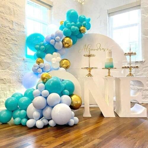 124pcs Blue Theme Party Balloon Decoration Set Garland Arch Kit For Birthday Wedding Baby Shower DIY Globos Supplies New Year