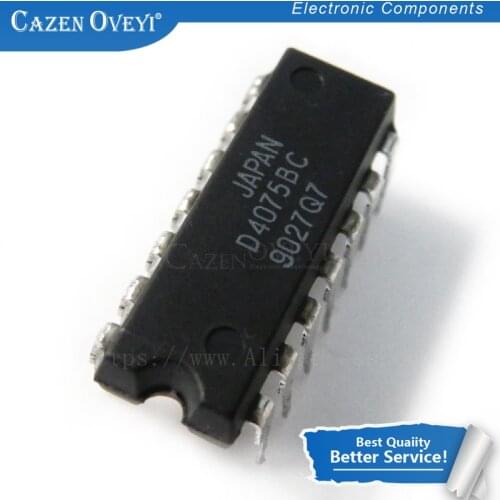 5pcs/lot CD4075 CD4075BE HEF4075B HCF4075B DIP CMOS 3 3-input OR gate original Product In Stock