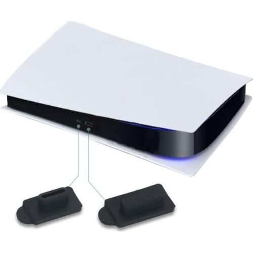 7pcs Silicone Dust Plugs USB Interface Anti-dust HDMI-compatible Cover for PS5 Game Console H054