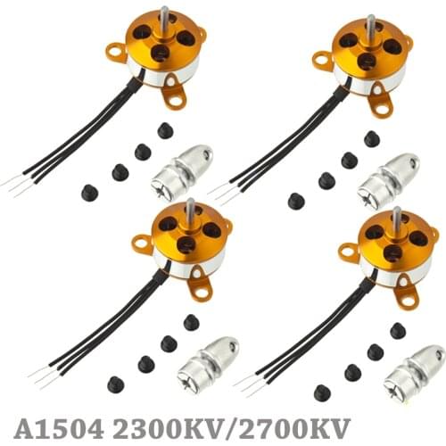 A1504 2300kv/2700Kv 2-3S 9G Micro Brushless Motor For Mini Multicopter/Fixed Wing Quadcopter Airplane Toy