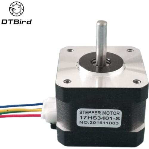 Free shipping 1pcs 17HS3401S and Quality 4-lead Nema17 Stepper Motor 42 motor 42BYGH 1.3A CE ROSH ISO CNC for 3D printer
