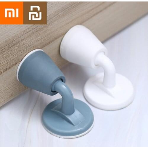 YOUPIN XIAOMI Mute Door Stops Non-punch Silicone Door Stopper Touch Wall Absorption Door Stops Mijia Xiaomi Official Store Xiomi