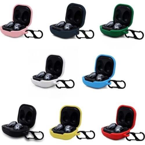 Flip-Open Siamese Design Dust-proof Protective Cover Silicone Case for S-AMSUNG Galaxy-Buds live Wireless Earphone