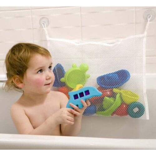 Baby Bath Toys Bathroom Storage Bag Mesh Net Bathtub Suction New Fashion Kids Bath Portable Toys Organizer Holder Gifts
