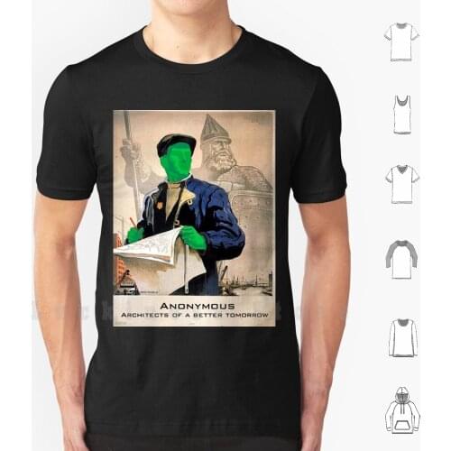 Anon Will Guide Us T Shirt Cotton Men DIY Print Anonymous Soviet Union Soviet