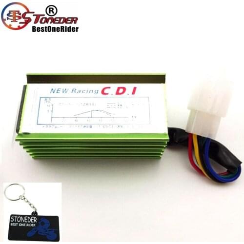 STONEDER Green 5 Pin Racing AC Ignition CDI Box For 50cc 70cc 90cc 110cc 125cc 150cc 160cc TV Quad Pit Dirt Motor Bike