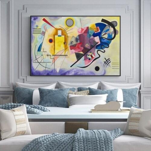 Famous Oil Painting Vasily Kandinsky Art Living Room Wall Decoration Painting Mural Poster Cardros Room Home Decoration