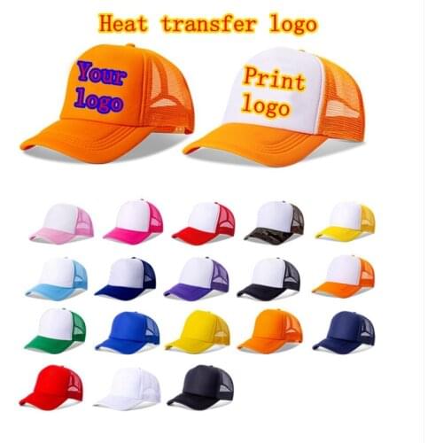 WZCX Print Ad Logo Trucker Cap Adjustable Summer Trucker Cap Men Custom Logo Breathable Unisex Dad Hat Baseball Cap