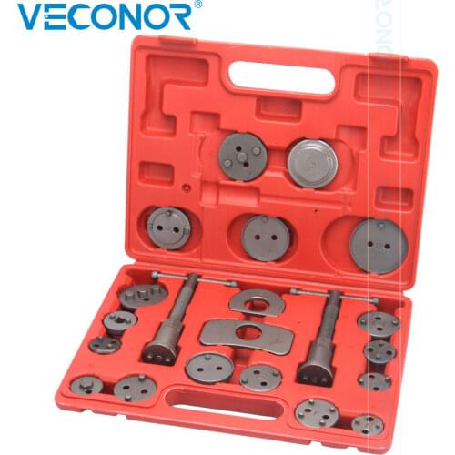 21pcs Brake Caliper Piston Rewind Wind Back Tools Kit Disc Brake Caliper Pump Regulator Car Repair Tool Set for VW Audi Ford BMW