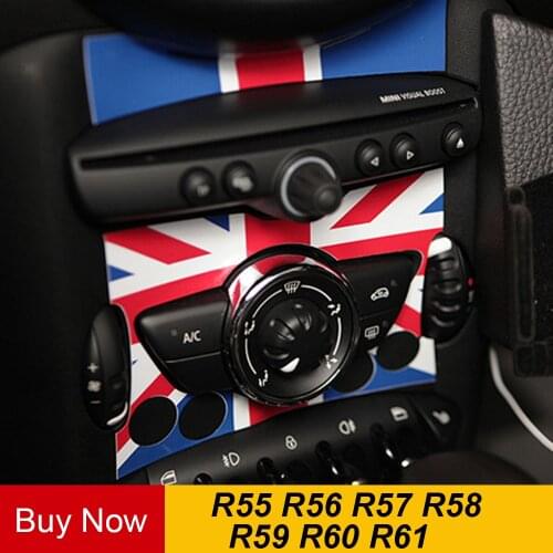 PVC Car Internal Auto Control Panel Adhesive Sticker Decals Decor for MINI COOPER JCW R55 R56 R57 R58 R59 R60 R61 Countryman