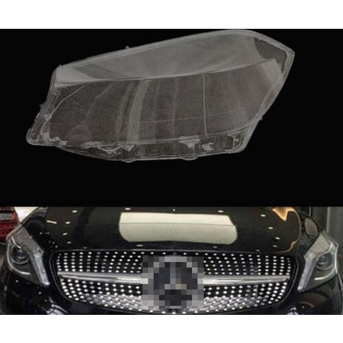 Headlight Lens For Mercedes-Benz W176 A180 A200 A260 A45 AMG 2015~2019 Headlamp Cover Car Replacement Auto Shell