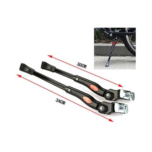 Adjustable Bike Bicycle cycling Kickstand Folding Side Stands Parking Leg Side Support Foot Kick Stand Kit Black