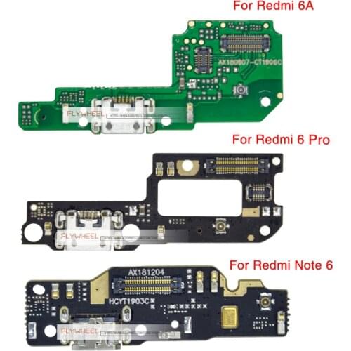 1pcs Charging Replacement Parts For Xiaomi Redmi 6A Note 6 7 8 Pro Charger Port Ribbon USB Bottom Board Flex Cable
