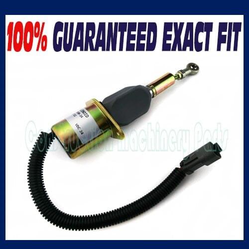 Stop Solenoid 6743-81-9141 D61PX-15/D61EX-15 for Komatsu Bulldozers AA Engine - Fast free shipping