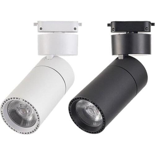 Wholesale Retail 10W 15W 20W 30W CREE COB LED Track Light Spot Wall Lamp Spotlight Tracking LED AC110V/240V