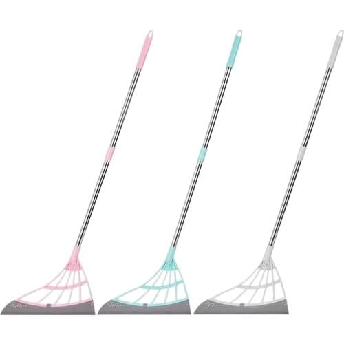 Magic Broom Floor Wiper Squeeze Silicone Mop for Wash Floor Clean Tools Windows Scraper Pet Hair Non-Stick Sweeping and Kitchen