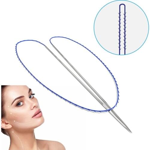 Deenora Eye Brow Barb Screw Mono Hilos Tensore Korea Nose Facial fox eye double needle Face Lift Pdo Thread