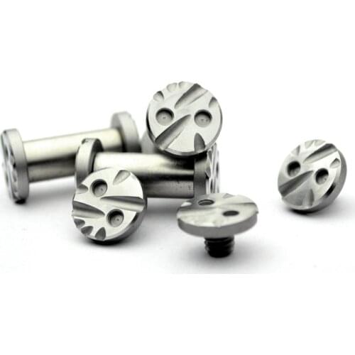 2sets Outdoor small straight knife handle screw pair lock rivet patch screw 20 sizes