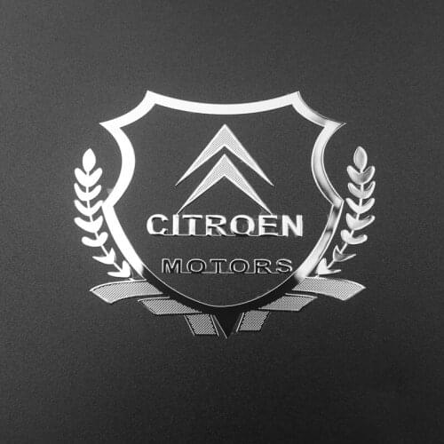 2pcs 3D Metal Car Styling Side Door Badge Stickers Side Window Emblem Decals For Citroen C1 2 3 4 5 6 8 C4L DS3 4 5 6 C-ELYSEE