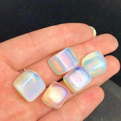 5Pcs Natural rainbow opal quartzite quartz stone quartz stone specimen repair lingqi aquarium garden decoration