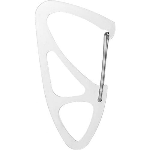 80%HOTOutdoor Mini Carabiner Stainless Steel Anti-theft Spring Buckle for Camping