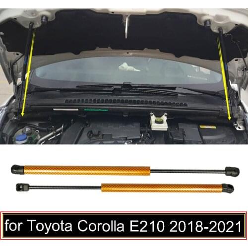 Lift Support Shock Damper for Peugeot 3008 2009-2015 Auto Front Bonnet Modify Gas Struts Absorber Car Styling Carbon Fiber