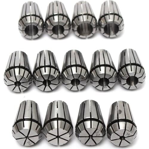 13Pcs 1-13mm ER20 Spring Collet Chuck Set CNC Workholding Engraving&Milling Lathe Tool