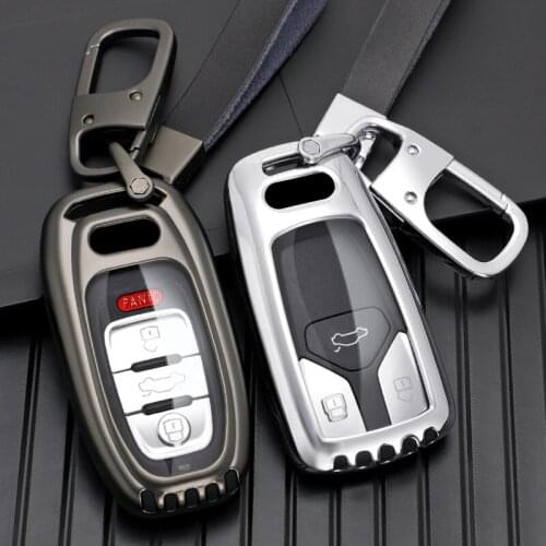 Car key case key cover For Audi A1 A3 A4 A5 A6 A7 A8 Quattro Q3 Q5 Q7 S4 S5 B9 4m TTS RS 8S car accessories for girls keychain