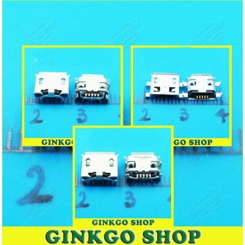 3Models total 60pcs Micro USB 5P Jack Connector Tail Charging socket Commun Use