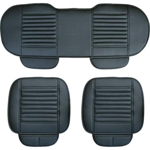 Hot Car Seat Cushion Danny Leather Four Season Use Car Seat Pad leather Car Seat Cover single Or 3 Piece leather car