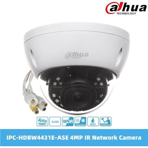 Dahua IPC-HDBW4431E-ASE 4MP IR Mini Dome Network Camera IP67 IK10 PoE H.265 & H.264 1080P 2.8mm 3.6mm Fixed Lens
