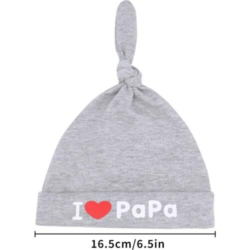 Newborn Knot Hat 0-6 Months Baby Boys Girls Beanie Solid Infant Hats Autumn Winter