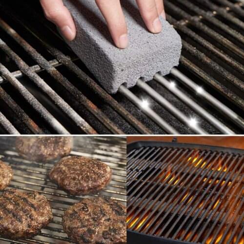 BBQ Grill Cleaning Brush Brick Block Barbecue Cleaning Stone BBQ Racks Stains Grease Cleaner BBQ Tools Kitchen Gadgets