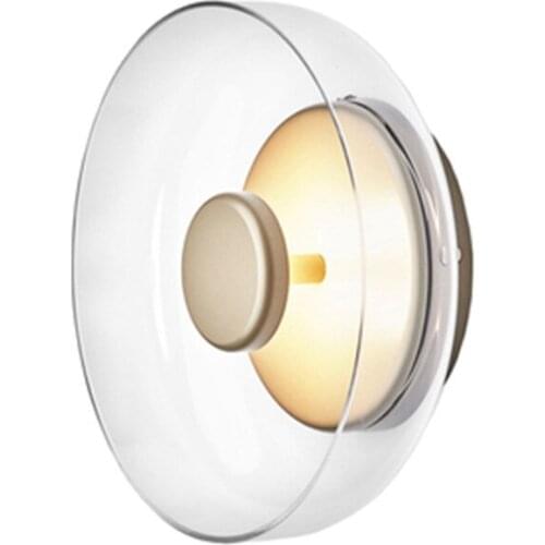 Nordic creative glass living room wall lamp bedroom bedside sofa study designer model room decoration wall lamp